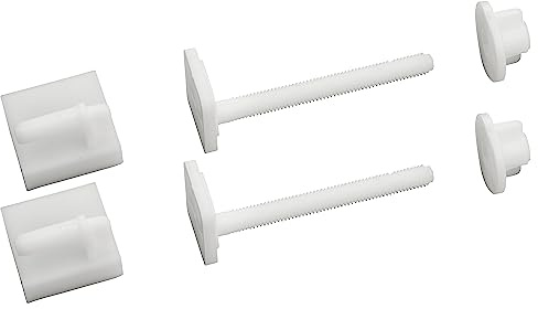 2 Fixations Abattant de WC Vis 8x75 mm Tête Carrée 27 + Ecrou + Glissière NOYON & THIEBAULT