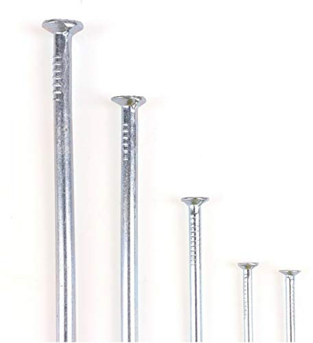 G4GADGET 250-Piece Assorted Flat Head Nails – Premium Zinc Coated, 5 Distinct Sizes for Home Repairs, DIY Projects, Woodworking & Crafts – Includes Organized Storage Box