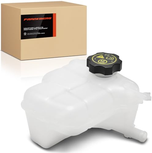 Frankberg Depósito de expansión de refrigerante con tapón 13256823 | Compatible con: Astra J Saloon, Astra J, Caravana Astra J J, Cascada W13, Cruze Station Wagon J308, Cruze Hatchback J305