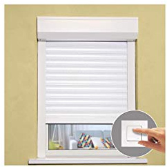 Volet roulant electrique en aluminium - L 100 x H 120 cm