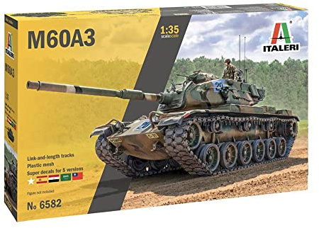 Italeri 1:35 M60A-3 Kampfpanzer, Modellbau, Bausatz, Standmodellbau, Basteln, Hobby, Kleben, Plastikbausatz, detailgetreu