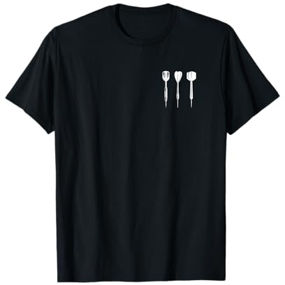 Dart-Pfeile Motiv Herren Damen Darten Darts Männer Frauen T-Shirt