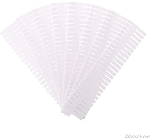 ENJY Schubladentrenner 8 Stück verstellbare Trennwände, Schubladenteiler, Lagerschränke, Schränke, Schrankteiler (Color : White)