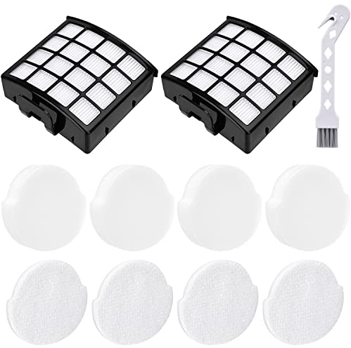 Leadaybetter NZ860UKT Filter Replacement for Shark NZ850UK NZ850UKT | NZ860UK AZ912UK AZ912UKT AZ913UK AZ913UKT Lift-Away Bagless Stratos Anti Hair Wrap Upright Vacuum,2 HEPA,4 Form & Felt Filter