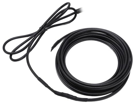 Cavo termico per tubi, nastro termico autoregolante per tubi dell'acqua, termostato integrato, 25 W/m, cavo riscaldante per tetto da 25 W/m, protezione antigelo