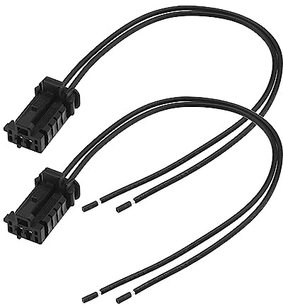 EMSea 2PCS 2 Pin Targa Luce Cablaggio Assemblaggio Compatibile con Kangoo/Grand Kangoo/Kangoo Express 1606249180 9920164 Cavo di Riparazione Lampada Targa