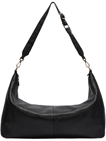 LIEBESKIND Berlin Women's Paris Sheep Natural L Black Hobo