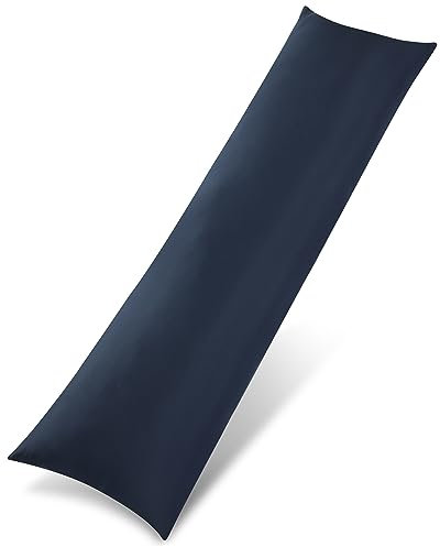 Utopia Bedding Almohada Corporal, 40x145 cm Almohada para el Embarazo y la Maternidad, Almohada para Dormir de Lado, Relleno de Poliéster Suave (Azul Marino)