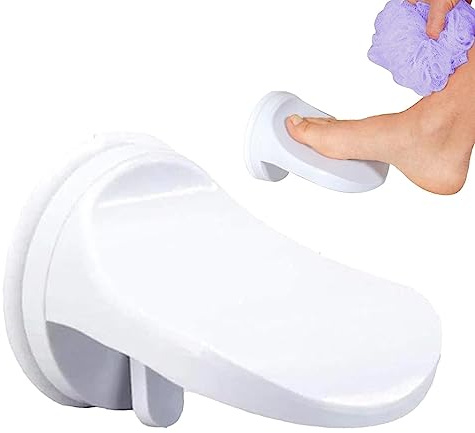 Fußstütze für die Dusche – Fußstütze für Dusche | Fußstütze für Dusche ohne Bohren mit starkem Saugnapf | Fußstütze, Beinhilfe
