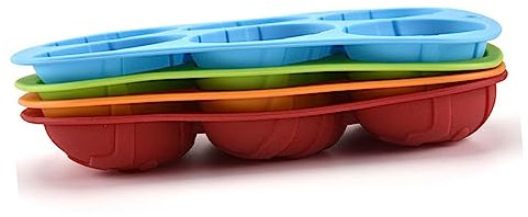 Zerodeko Easter Egg Mold Dish Ring Molds for Baking Cake Tins for Baking Shapes Egg Shaper Decorating Cupcake Dash Bakeware Cake Mold s Candy Molds Cups Decoration Red