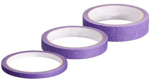 Violeta Cinta de Vinilo para Enmascarado de Precisión ZOKJSW - Línea Fina Adaptable, Gran Conformabilidad, Pintura, Barnizado, Automóviles, Resistente a Altas Temperaturas(3/5/7mm)