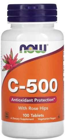 Now Foods - C-500 | Vitamine C-500 avec Cynorrhodon | Vitamine C haute dose pour le soutien du système immunitaire - 100 comprimés