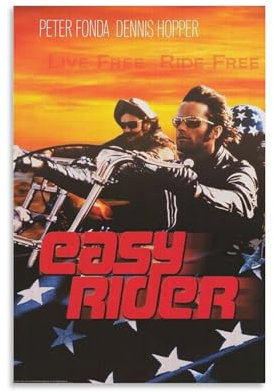 Easy Rider, klassische Kult-Filmposter, Filmposter (6) auf Leinwand, Wandkunst, Poster, dekorativ, moderner Druck, Bild, Kunstwerke, Poster, 20 x 30 cm