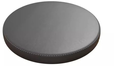 30*30cm Stuhlkissen Rund, Sitzkissen Stuhl Rund Antirutsch, Stuhlkissen Outdoor Wasserfest Schmutzabweise Sitzpolster Gartenstuhl Durchmesser Ohne BäNder Leder Bezug Mit ReißVerschluss Schwarz