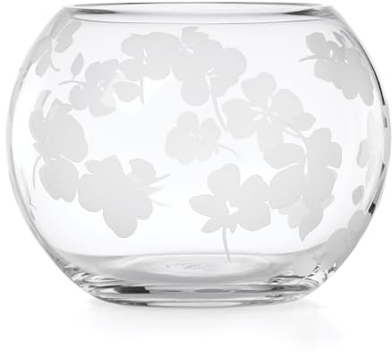 kate spade new york Spring Pansies Glass Petite Rose Bowl