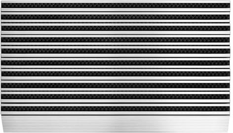 KARAT Fussabtreter Aussenbereich für innen & außen - rostfrei & wetterfest - Haustür Fußabtreter - Türmatte Eingangsmatte - Profi Brush (50 x 80 cm, Alu-Rahmen Slim)