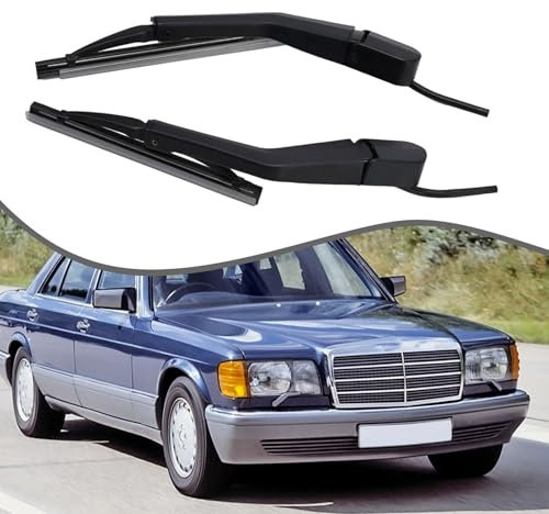Wiper Arm Main Headlight Wiper for Mercedes W126 Front Right Left Set Replacement Number: A1268204544 A1268204644