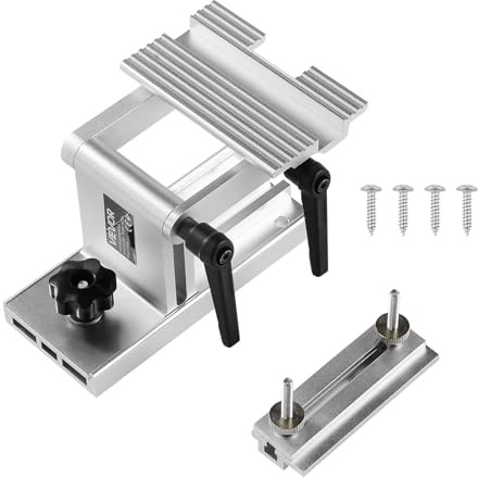 VEVOR Supporto per Affilatura, Utensili di Ricambio Regolabile per Smerigliatrici da Banco da 152 mm o 203 mm, con Slitta per Troncatura Piatta per Lame e Scalpelli Larghi 0 a 64 mm