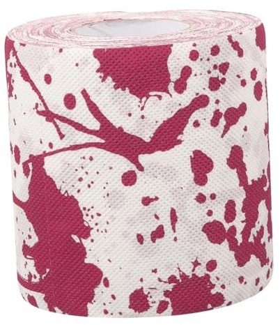 FOMIYES 3 Rollen Gruseliges Halloween Toilettenpapier mit Blutigen Handabdruck Bedruckte Wc Rolle Hautfreundlich Leichte Dekorative Badezimmerrolle für Horror Partys und Festtagsstimmung