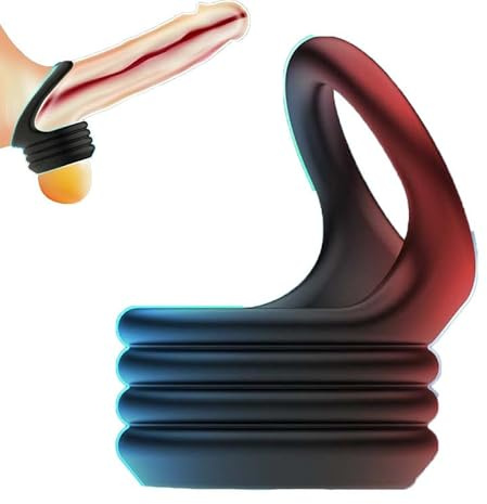 Bague De Fitness en Silicone Noir pour Hommes, Texture Douce avec Saillies Irrégulières, Adaptée À La Protection De l'exercice De Tout Le Corps des Hommes