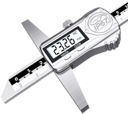 Calibre de profundidad Calibrador de profundidad de 150/200/300 mm, calibre de profundidad IP67, acero inoxidable, herramientas de medición(0-150mm)