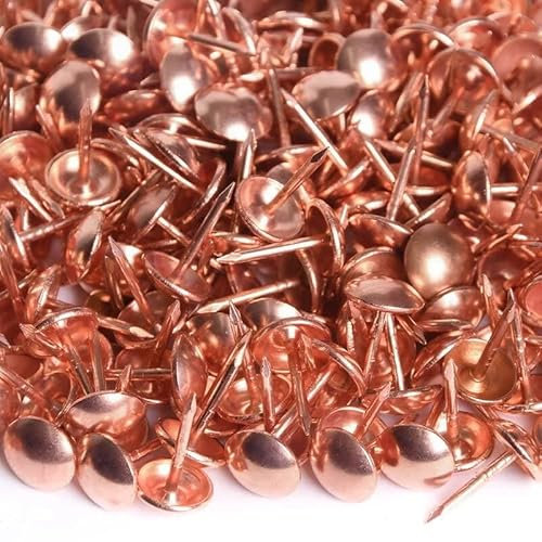 200 Clous tapissier - Cuivré - Ø9,5mm - Lentille fer