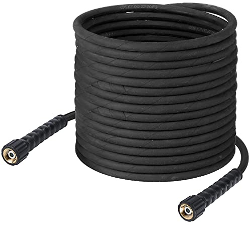McFilter | Hochdruckschlauch 15m, für Hochdruckreiniger Kränzle Quadro Serie, Kärcher HD Serie (ohne EasyLock) - NW 8 x 1, 220 bar, 155 °C, Anschlüsse M22 IG sys 2k / M22 IG sys 2k