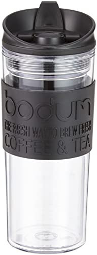 BODUM 11101-01S Travel Mug Insulated Plastic with Flip Lid 0.45 Litres