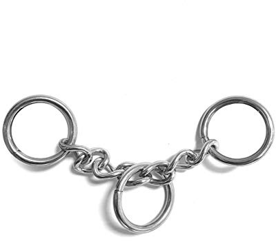 Ganzoo Zugstopp-Adapter aus Edelstahl mit Durchzugs-Kette, 2 O-Ringe 4 mm, DIY Zubehör für Hundehalsband und Retriever-Leine, für Paracord 550, Abmessungen 105 mm Länge, 20 mm Innendurchmesser