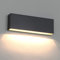 DAWALIGHT Aplique Pared Exterior Rectangular Luz Interior 3000K 6W LED Lámpara Blanco cálido Luces IP65 Impermeable para Jardin Escalera Dormitorio Pasillo, Plástico, Gris oscuro