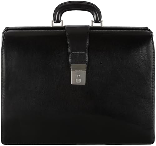 Time Resistance Leather Anwalt-Aktenkoffer – Aktenkoffer für Herren Italienische Aktentasche Doktorkoffer – Business
