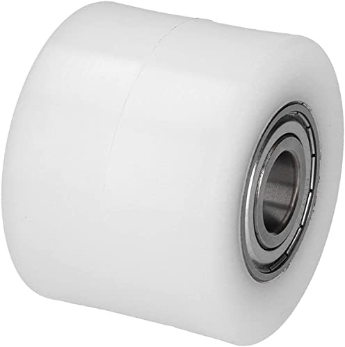 WIKO Hubwagen Rollen Polyamid Rolle 80x70 mm Laufrollen mit Kugellager Hubwagen Räder Nylon Paletten Fixierer Rad Palettenrollen 400 kg (20 mm (Achsloch))