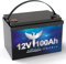 Elfhub LiFePO4 12V 100Ah, Elfhub Autobatterie 1280W Ausgangleistung Built-in 100A BMS, Lithium Batterie 4000-15000 Zyklen, Perfekt für Wohnmobile, Solar, Marine, Überland, Off-Grid-System