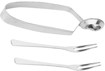 BESTonZON 3stücke Muschelzange Und Schneckenzange Für Restaurants Servierzange Zum Aufsammeln Von Muscheln Und Schnecken Kompakt Und Praktisch Aus Hochwertigem Edelstahl