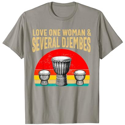 Djembe für Afrika Schlagzeugspieler Jembe Musik Männer Papa Opa T-Shirt