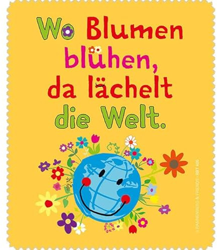 Rannenberg & Friends Brillenputztuch/Mikrofasertuch - Die Welt lächelt