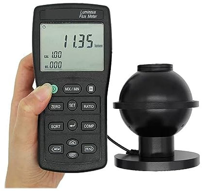 DIKAMAN Lichtmeter, Handlichtstrommesser, Lichttester, Präziser Und Sofortir Reaktionsbereich, 7000 Lumen für die Kultivierung und Messung von Zimmerpflanze, 601732120