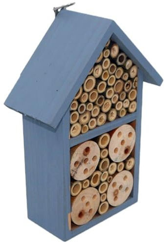 Naturligt insektshus av trä för upphängning, insektsbo, observationskabin, miljövänligt insektshus för bin, fjärilar, insekter