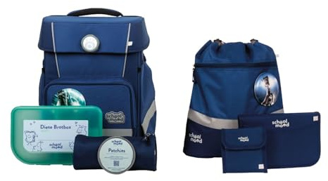 School-Mood Schulranzenset Champion Maxx Paul Fußball 7-teilig Grundschule Schulrucksack Schulranzen