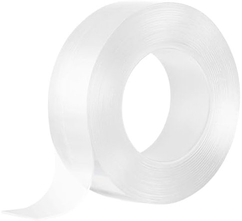 HonGien 3 Meter Starkes Doppelseitiges Klebeband Klares Doppelseitiges Klebeband Extra Starkes Klares Klebeband Wiederverwendbares lares Nano-Klebeband Abwaschbar Stark und Nicht Markierend