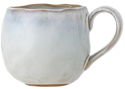 Bloomingville Becher ESTELLA Hellblau mit Henkel Tasse Kaffeebecher