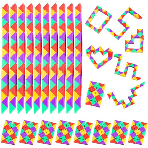 LURNODY 25 Piezas Snake Puzzle Mini, Mini Serpiente Mágica, Juguetes Educativos Serpiente, Serpiente Mágica Adecuado como Premios en el Aula, Obsequios para Fiestas Infantiles, Regalos para Niños