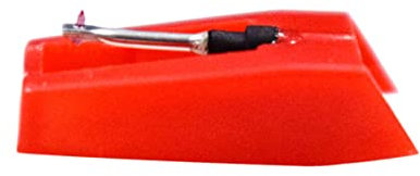 COSMEVIVI 1paire Stylus De Remplacement pour Gramophone Vintage De Stylus Diamant Rouge pour Accessoires De Disque Vinyle Installation Facile Et Qualité Sonore Supérieure