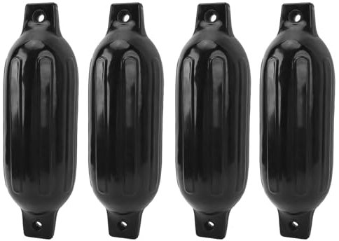 AKLOSIPY Boot ähm 4 Stück Schlauchboote aus PVC, Schwarz, mit 6,5 Fuß Langem Nylon-Seil-Inflator