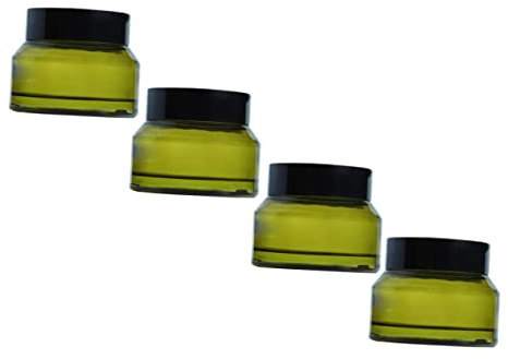 Beavorty 4pcs Empty Refillable Facial Cream Packaging Bottle Cosmetics Package Storage Container Multipurpose Sub Jar for Travel Toiletries