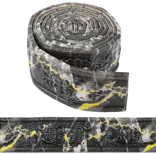 CRASPIRE Moldura Pared Black Crown 905x24 autoadhesiva Flexible para Sellar Bordes Pared Líneas Marco Espuma 3D En Relieve Impermeable para Papel Tapiz Zócalo Decoración DIY Hogar Hotel