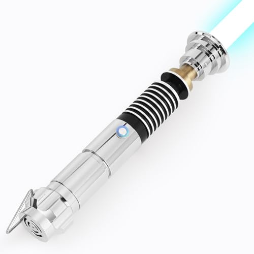 Saberforms Duell Lichtschwert mit 12 RGB Farben 16 Sound Fonts und Motion Control, Force FX Lichtschwerter mit Premium Metallgriff und austauschbarer Klinge, Lichtschwert für Erwachsene, Kinder