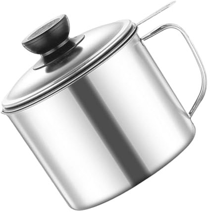 POPETPOP Filtro De Aceite Inoxidable Grande Recipiente De Almacenamiento Multifunción Para Aceite Separador De Grasa De Cocina