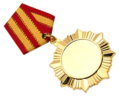 Kisangel Wettkampfmedaille Inklusive Band und Anstecker aus Metall Goldene mit Praktischer Gravur für Kinder bei Sportlichen Wettbewerben
