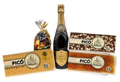 DEGUSTA TERUEL. Lote Variado con Cava, Frutas de Aragón y Turrón.